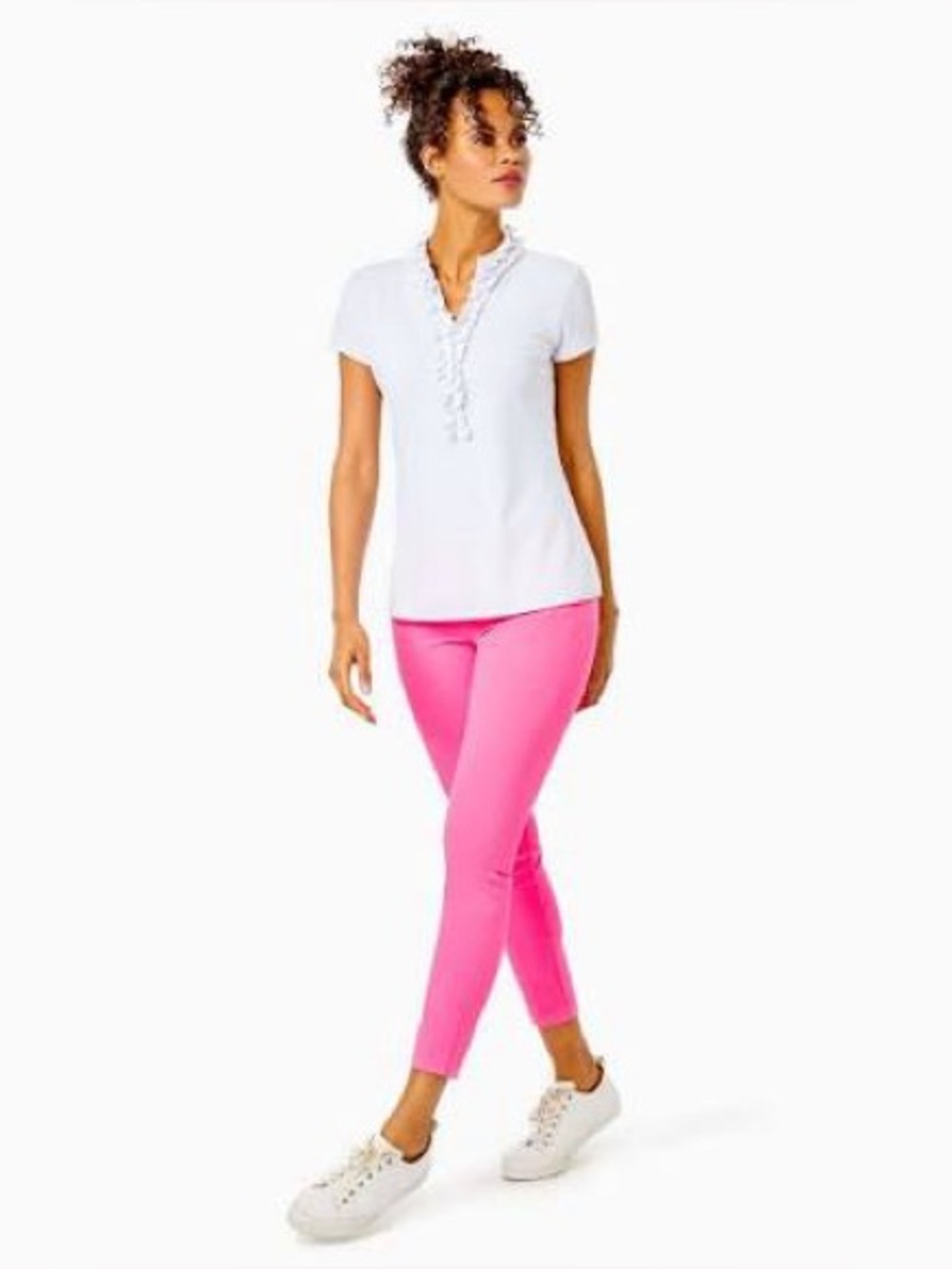 NWT Lilly Pulitzer UPF 50+ Luxletic® Corso Pant in Aura Pink, Sz 2